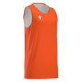 X500 Basket Shirt ORA/WHT XXL Vendbar teknisk basketdrakt - Unisex